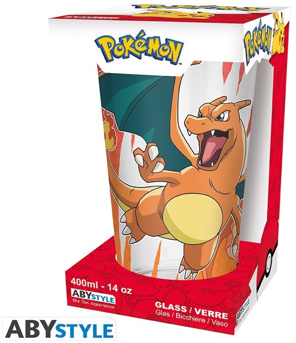 Pokémon Charizard Unisex Drinkglas - helder - Standard