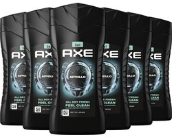 Axe 3-in-1 Douchegel - Apollo - 6 x 250 ml - Voordeelverpakking