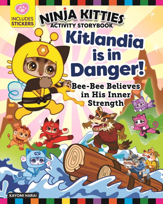 Ninja Kitties Kitlandia is in Danger! Activity Storybook - cover