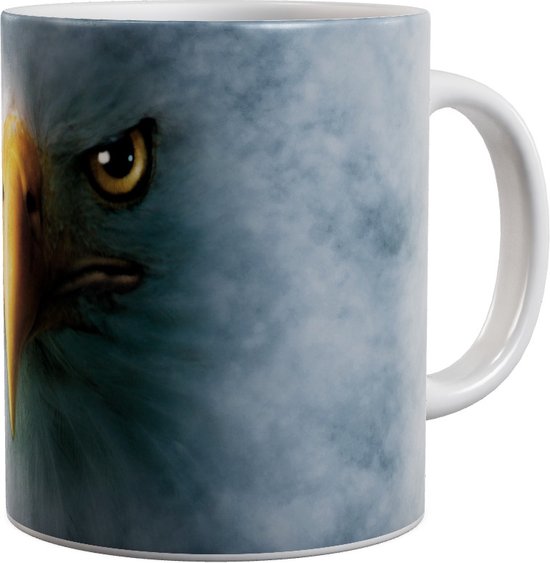 Eagle à tête blanche Big Face - Mug 440 ml