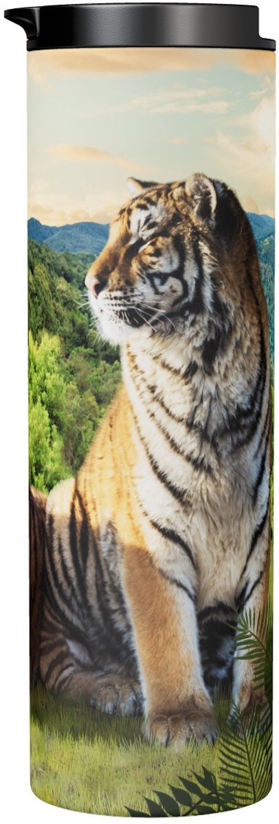 Tijger Tigers In Sunset - Thermobeker 500 ml