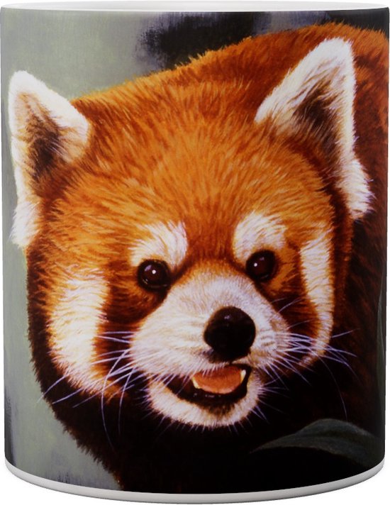 Rode Panda Hiding Out - Red Panda - Mok 440ml 440
