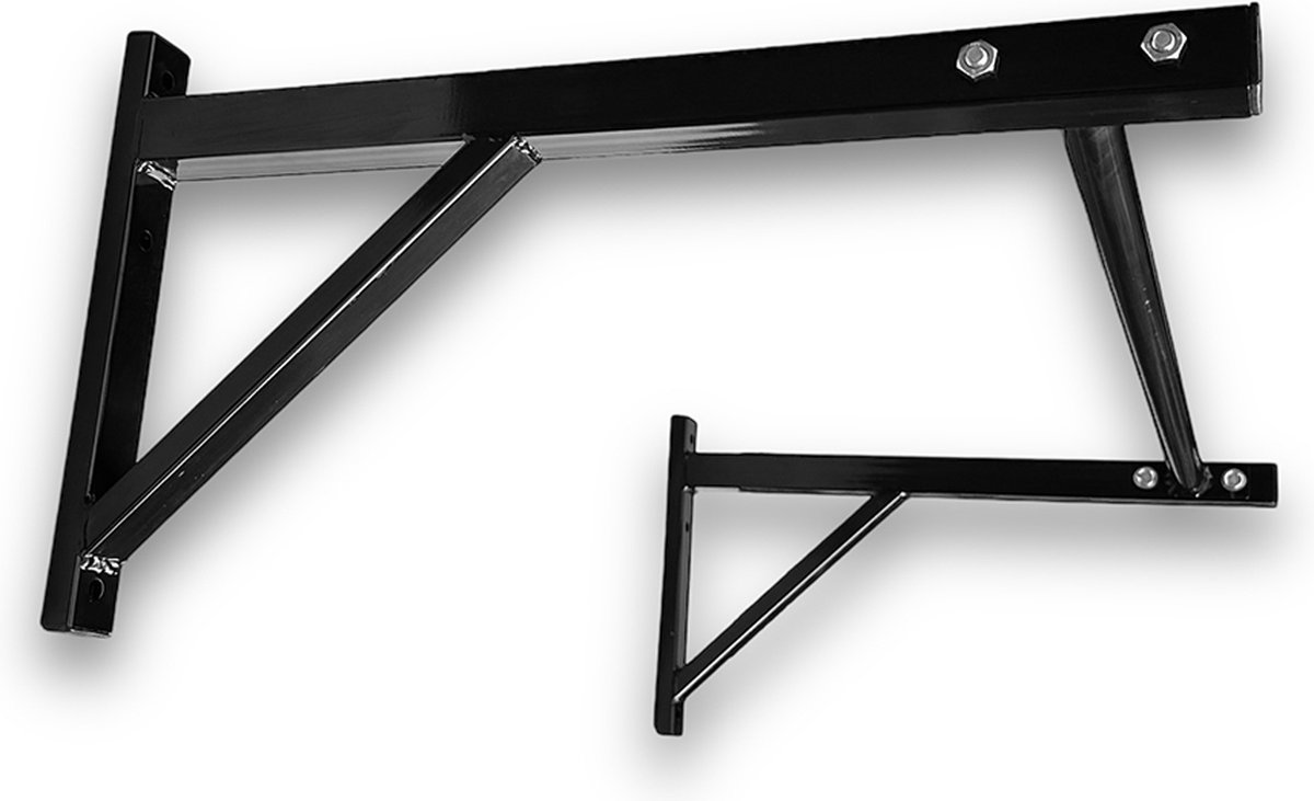 KRAKEN Optrekstang Single Grip Pull Up Bar - Wandmontage Thuisfitness Krachttraining - Max. 200 kg - Poedercoating Staal 3 mm - Gripdiameter 32 mm - Pull Up Chin Up Muscle Up Leg Raise - Bevestigingspunt Ringen Ab Straps - Inclusief Montagemateriaal thumbnail 8
