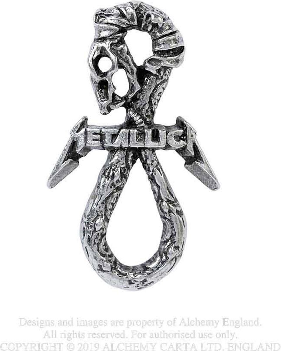 Metallica - Snake Pin - Zilverkleurig