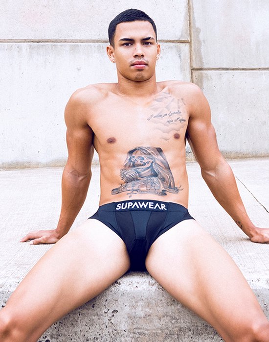 SUPAWEAR Vortex Brief Noir - TAILLE S - Sous-vêtements Homme - Slips pour Homme - Slips Homme