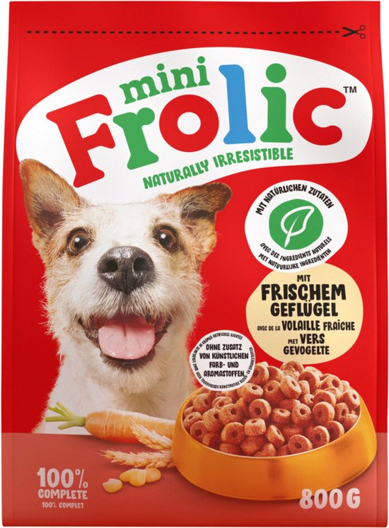 Frolic Droog Mini Gevogelte - Hondenvoer - 800 g