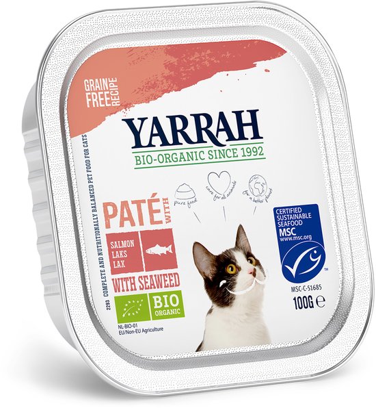 Yarrah Bio Kattenvoer Paté Zalm 100 gr