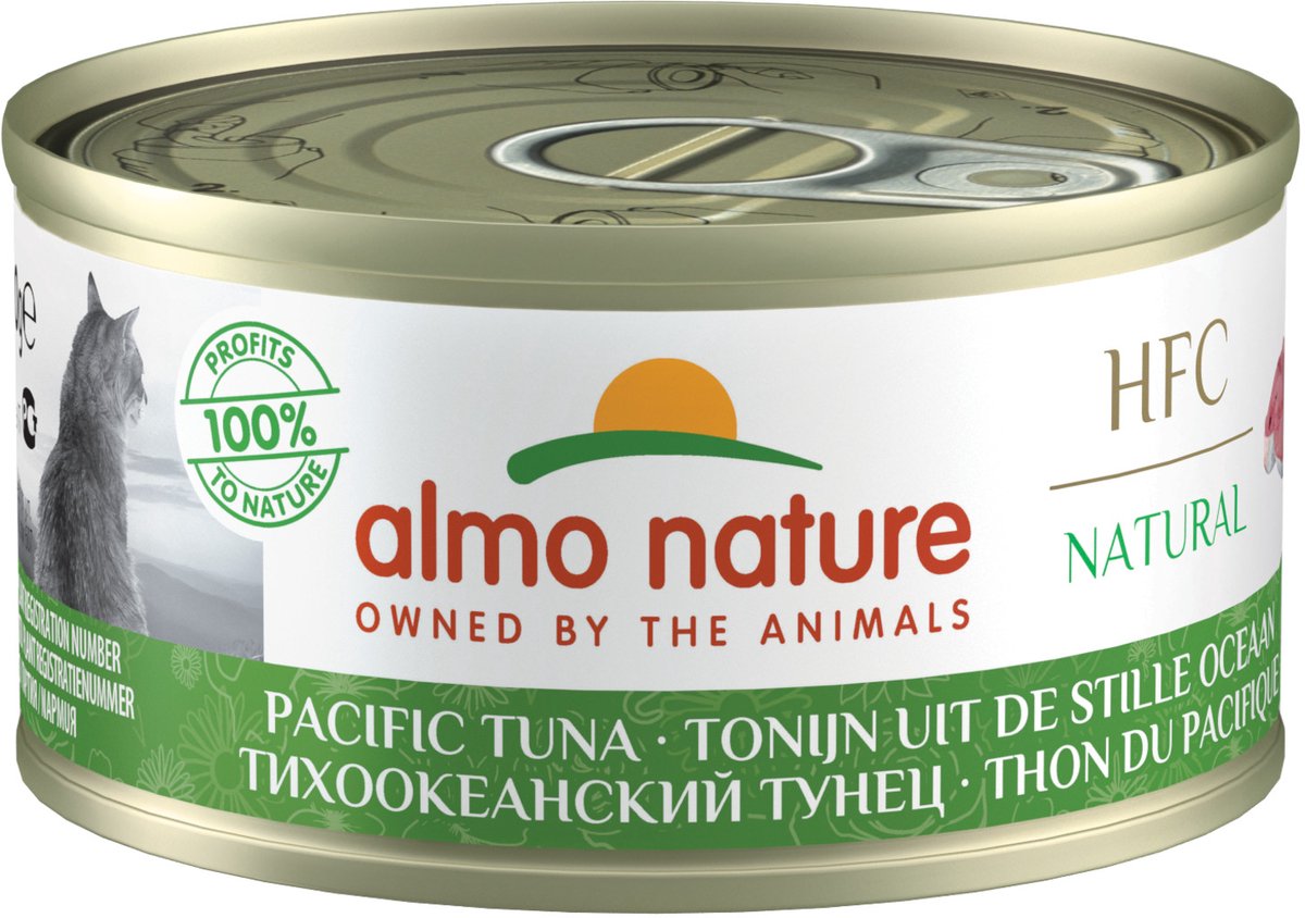 Almo Nature Kat HFC Natvoer - Natural - Tonijn uit de Stille Oceaan 24 x 70g