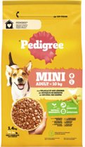 Pedigree Adult Mini - Hondenvoer - Gevogelte Groente 1.4 kg
