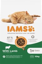 Bol.com Iams Cat Adult - Lam - Kattenvoer - 10 kg aanbieding