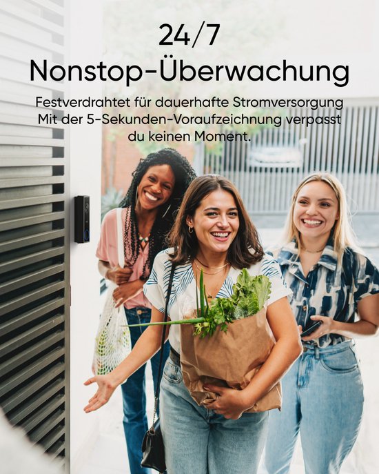 eufy Video Doorbell C31 + Chime - Voordeelbundel-2K FHD - Eenvoudige installatie - Snel verwisselbare batterij - Live videogesprek - 24/7 opname - Mens- en bewegingsdetectie - Compatibel met HomeBase S380 - Geen abonnementskosten