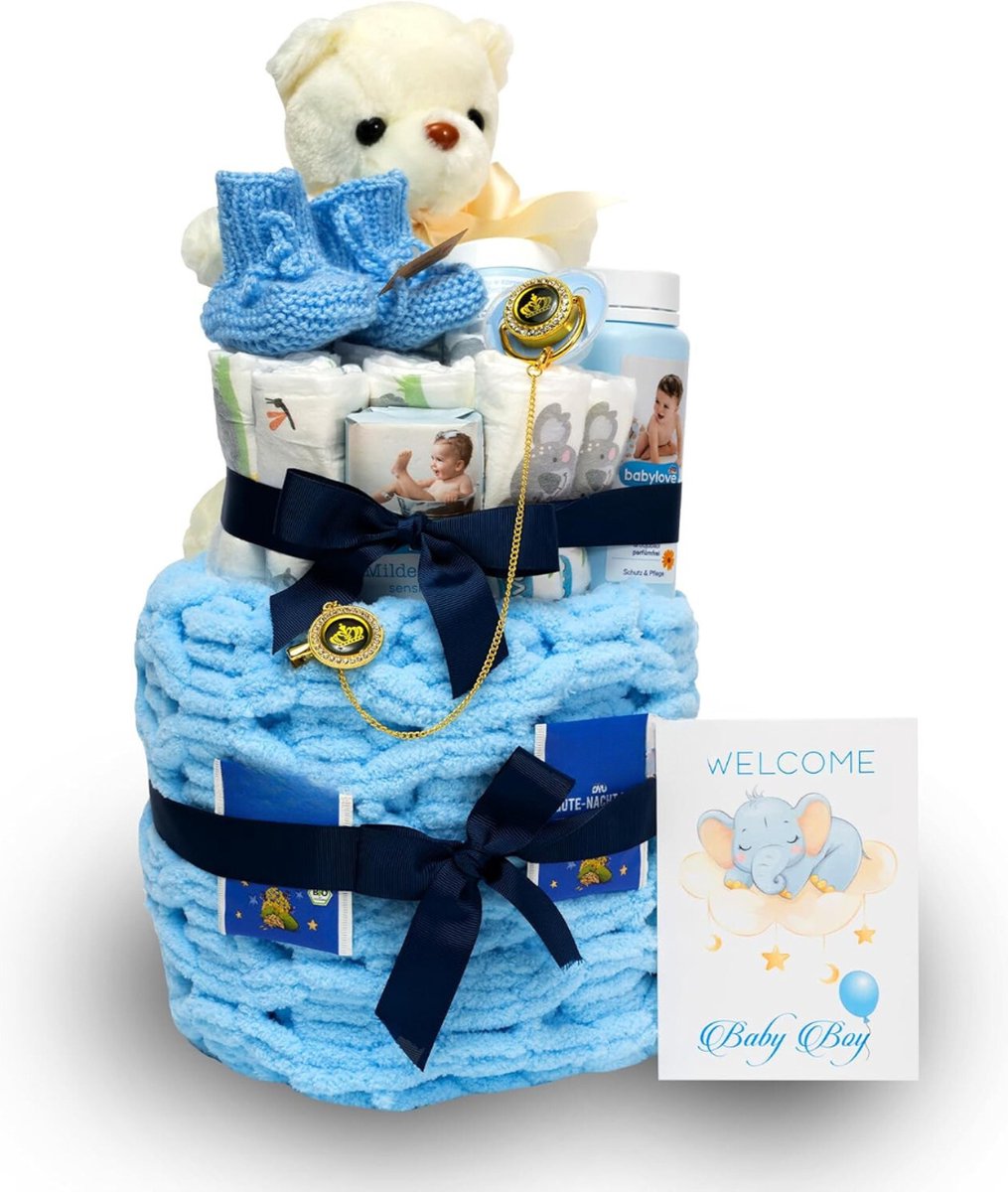 Goedkoopste Lexium Kraammand - Kraamcadeau - Geboortemand - Babygeschenkset - Kraampakket - Baby cadeau