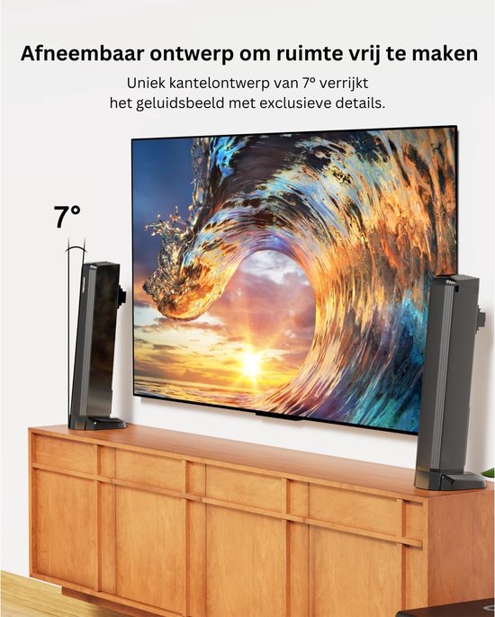 White-label® Surround Set Home Cinema - Speakers - Thuisbioscoop Set - Draadloos - Bluetooth - Zwart van White-Label® — afbeelding 3