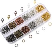 Perlin - 9 stuks bajonetsluiting, magneetsluiting, kettingsluiting voor 3 mm bandjes, sieradensluiting, sieradenaccessoires, sieraden maken M267 x3