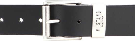 MUSTANG Cuir Ceinture Leather Belt 40mm W130 Black Noir