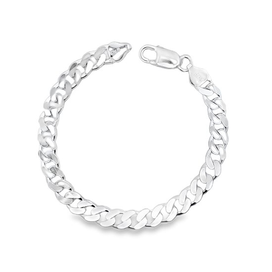 Juwelier Zwartevalk zilveren gourmet schakel armband - 23.344-6.8/21cm