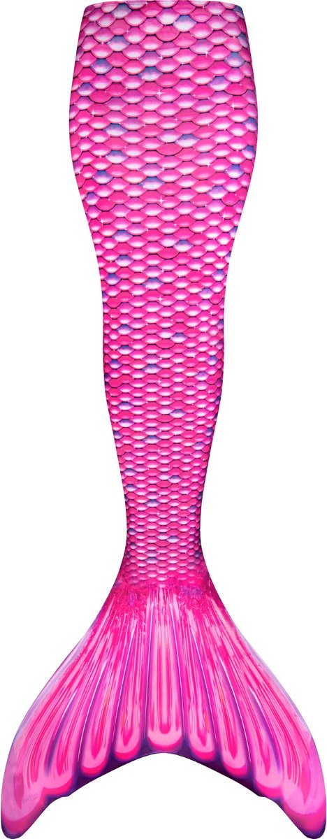 Zeemeerminstaart voor volwassenen maat S (34-36) - Fin Fun Malibu Pink set met monovin met voetvakjes