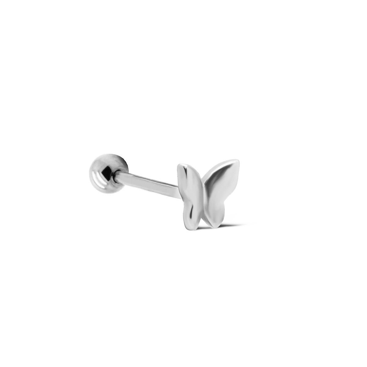 Karma Piercing Butterfly Plain | Zilver