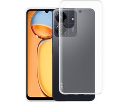 Cazy hoesje geschikt voor Xiaomi Redmi 13C Hoesje Siliconen - Flexibele Case - Transparant