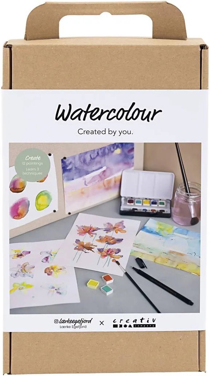 Creativ Company aquarel schilderen hobbyset XL voor kinderen creatief.