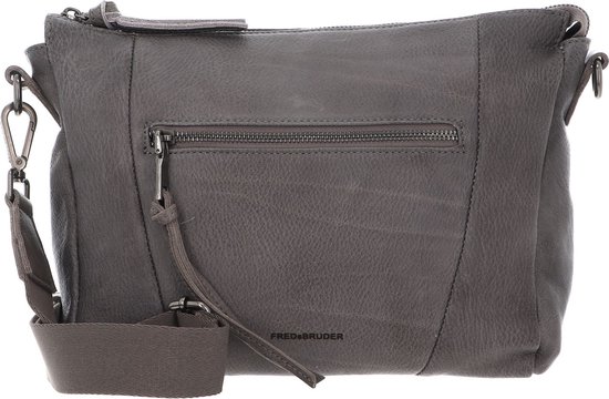FREDsBRUDER Cuir Sac à épaule bandoulière Sac à épaule My Old Friend Crossbag Grey Gris