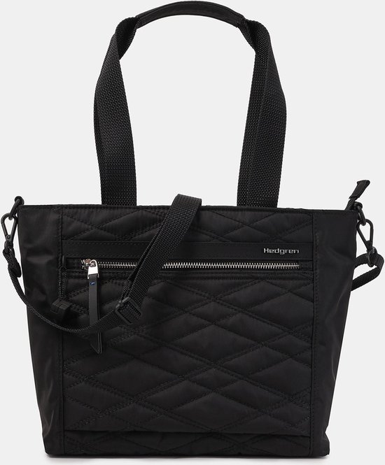 Hedgren Schoudertas Inner City Zoe Tote New Quilt Black Zwart bol - Main Image