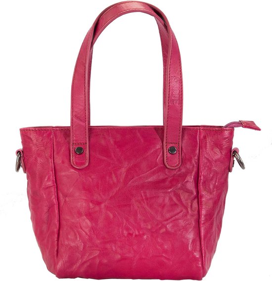 CINQUE Cuir Sac à épaule bandoulière Nicoletta Handbag Berry Framboise