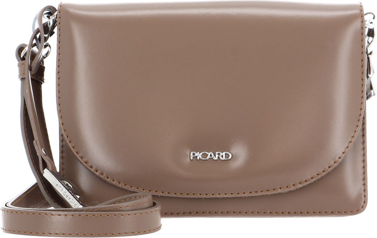 PICARD Leren Schoudertas Avondtas Berlin Crossbody Bag Chai Taupe