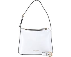 GIANNI CHIARINI Leren Schoudertas Siria Shoulderbag Milk Wit