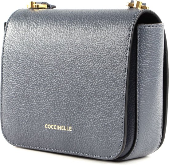 COCCINELLE Cuir Sac à épaule bandoulière Sac à épaule Fedra Crossbody Bag Ash Grey Gris