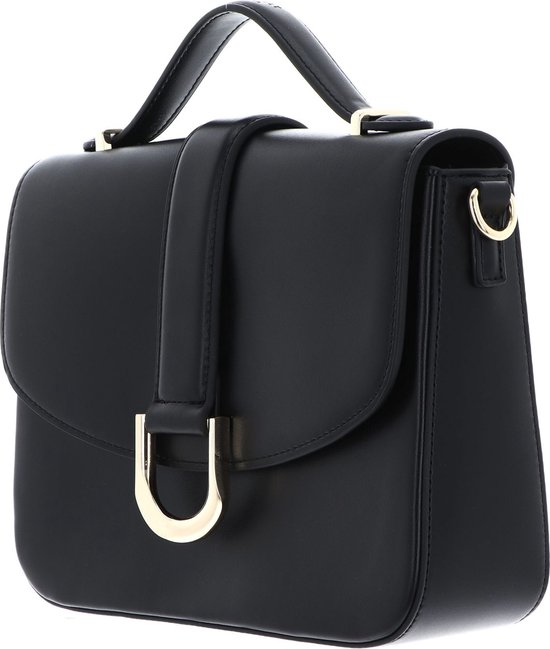 SEIDENFELT MANUFAKTUR Handtas Schoudertas Nellim Handbag Black / Gold Zwart