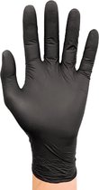 SIR SAFETY DEFENDER GLOVE Gant jetable, Zwart - Nitril AQL 1,5 - Non poudré - Chloré - Doigts texturés