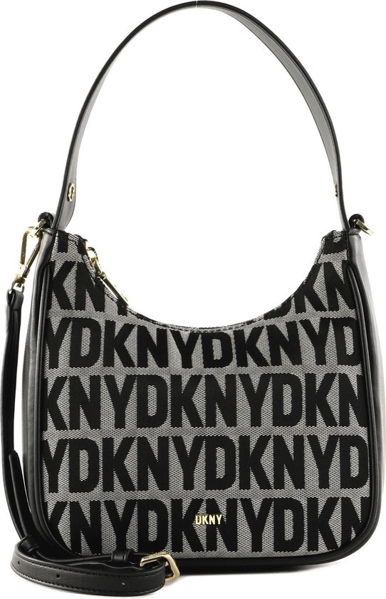 DKNY Women's Alexa Demi Shoulder Bag – Silver, Compact Size For Everyday & Travel - View #11