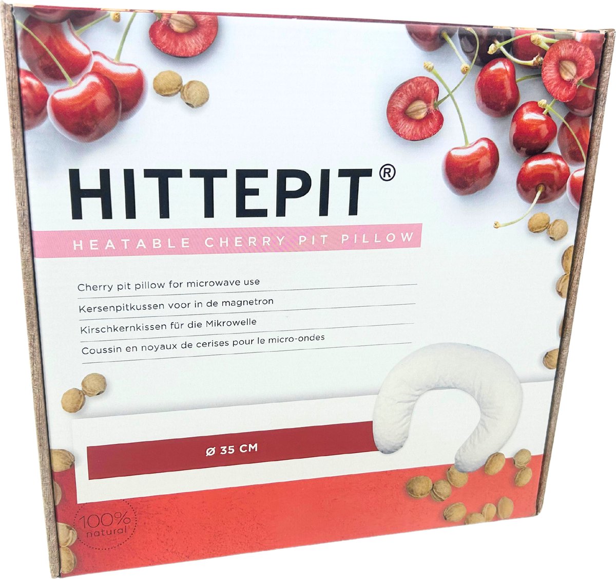 Hittepit Nek Model Kersenpitkussen - Pittenzak Magnetron - 38 cm x 14cm – foto 3