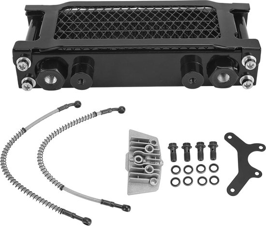 Motoroliekoelerset, 4 rijen aluminium zeer efficiënte motorradiatorset, motorolie koelradiator voor Monkey 125 tot