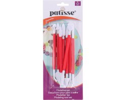 foto van Patisse Modelleerset 16 Cm Rood/wit 8-delig