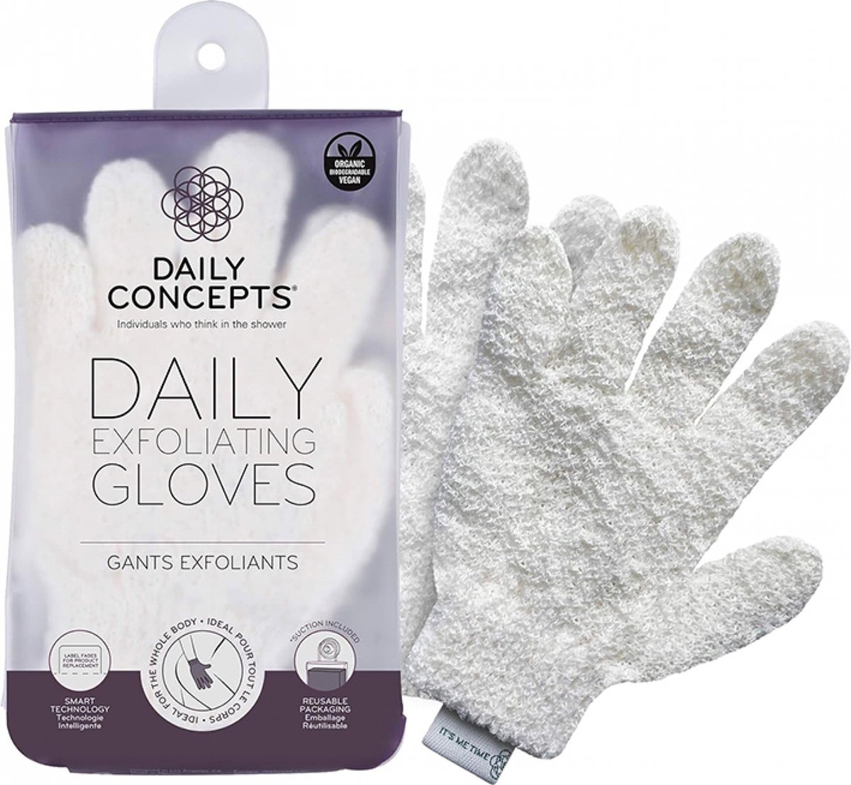 Daily Concepts |DAGELIJKSE SCRUBHANDSCHOENEN | Wellness |lichaam Scrub | spa | relax | Diepe Reiniging
