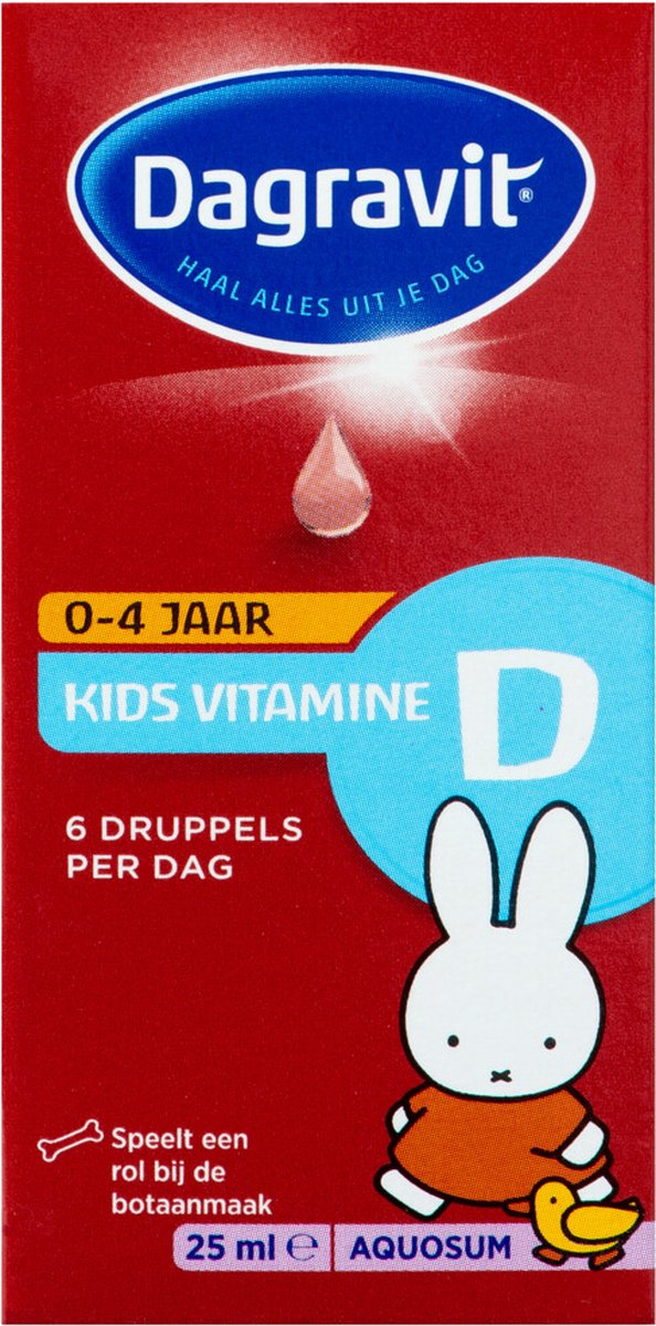 Dagravit Vitamine D Aquosum Druppels Kids - 2 x 25 ml - Voordeelverpakking