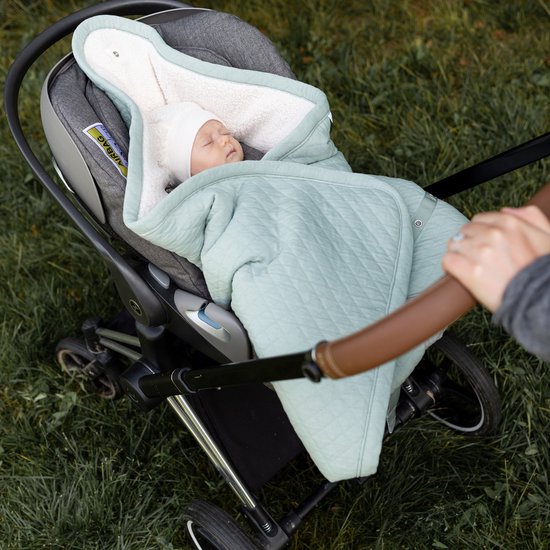 BEMINI Voetenzak - Biside 0-12m - Warme gewatteerde teddy - Lunar van Bemini — afbeelding 5