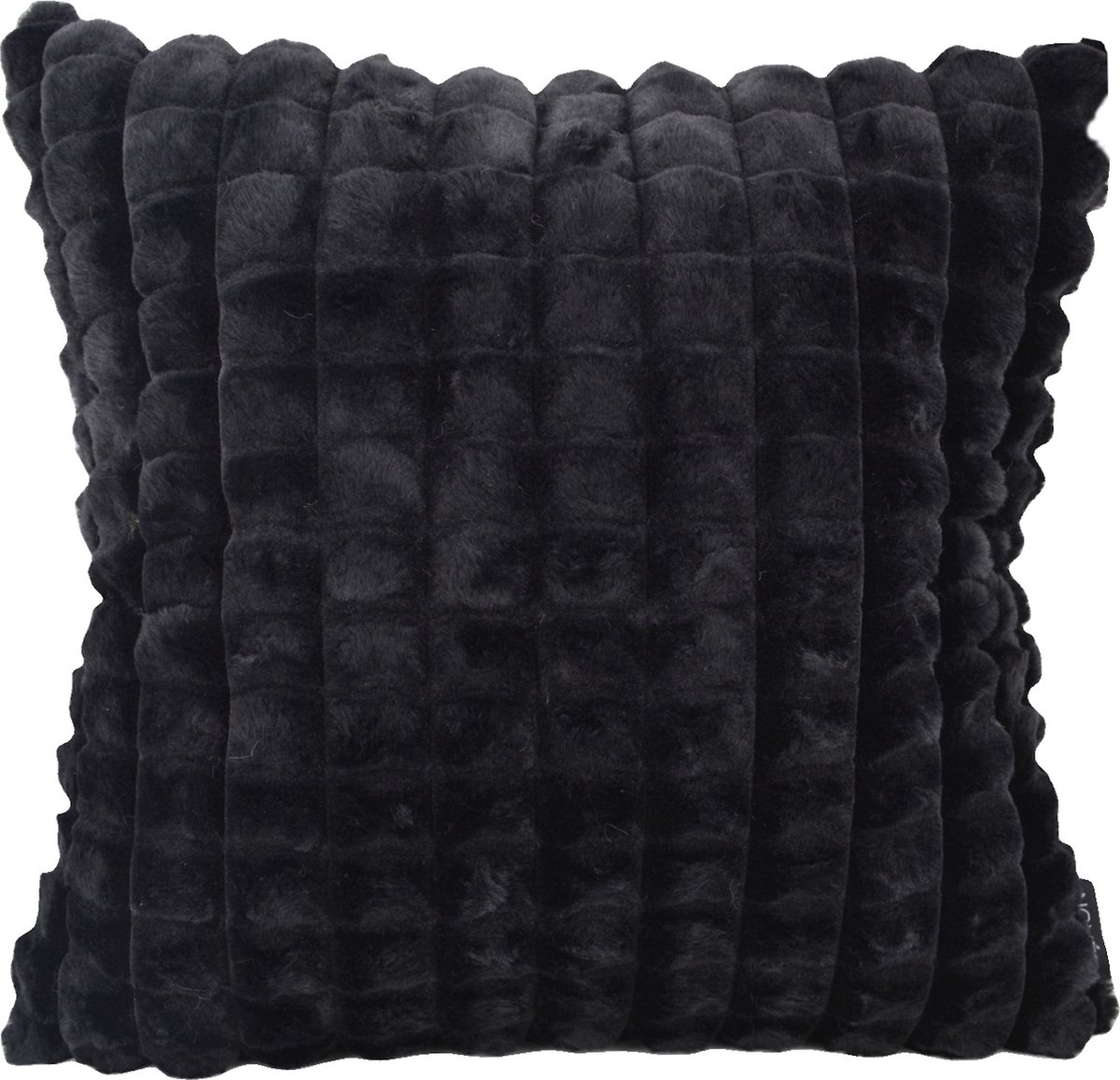 NOVÉE Mimi Fur Zwart Kussenhoes | 45 x 45 cm | Polyester