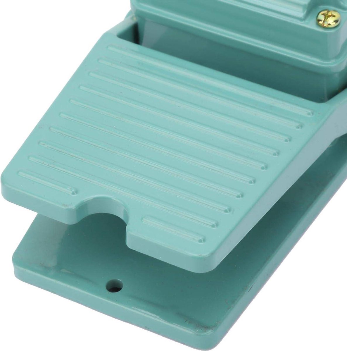 Greluma 1 Stuk Staande Lamp Voetschakelaar,AC 100-250V Voetpedaal Schakelaar,Ronde Voet Inline Schakelaar,Stap AAN Uit Veer Drukknop voor LED Licht Aan-Uit Regeling