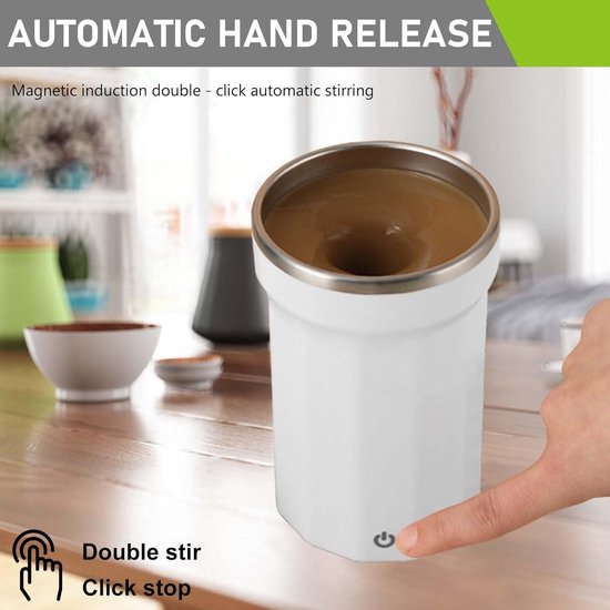 Tasse à Café Rechargeable Automatique Magnétique Auto-Frottante, Mélangeur de Café et Thé pour Bureau, Cuisine, Voyage, Mélange de Chocolat Chaud et Lait Tasse à Café Rechargeable Automatique Magnétique Auto-Frottante, Mélangeur de Café et Thé pour Bureau, Cuisine, Voyage, Mélange de Chocolat Chaud et Lait