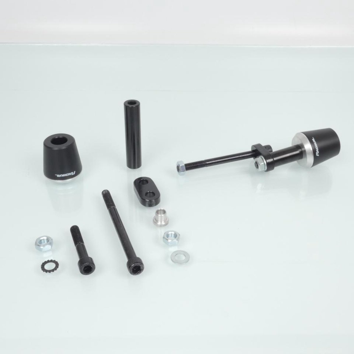 radikal carterbeschermplaat voor kawasaki 650 er6 motorfiets na 2007 eq313plus nieuw Noir