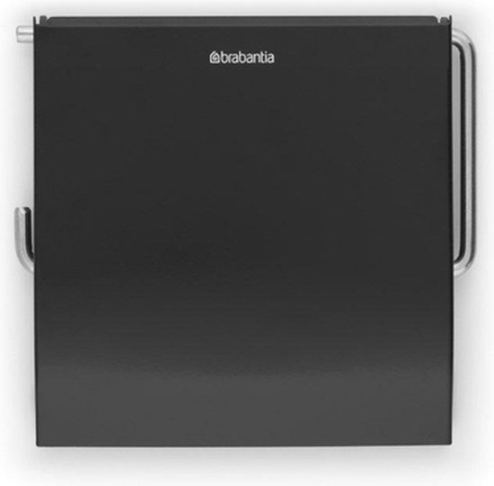 Brabantia ReNew WC Rolhouder - met Klep - Hangend - Zonder boren - Matt Black