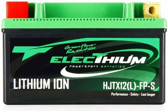 Batterie Lithium Electhium pour Scooter Kymco 400 X-Citing I Abs 2018 HJTX12(L)-FP-S / YTX12-BS / 12.8V 3Ah Neuf