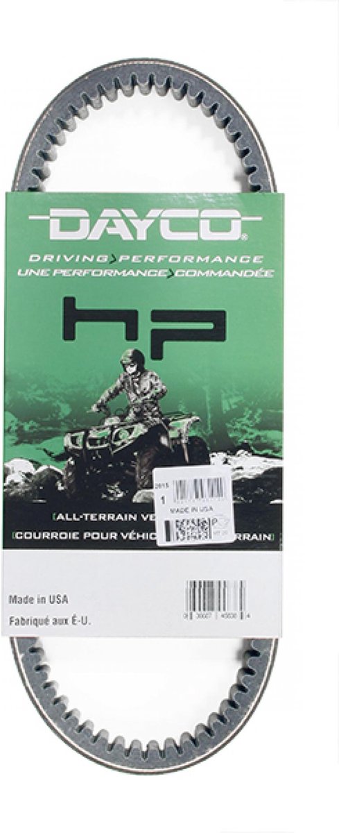 transmissieriem dayco voor quad arctic cat 400 trv 4x4 auto 2006 tot 2007 860x29x14mm nieuw