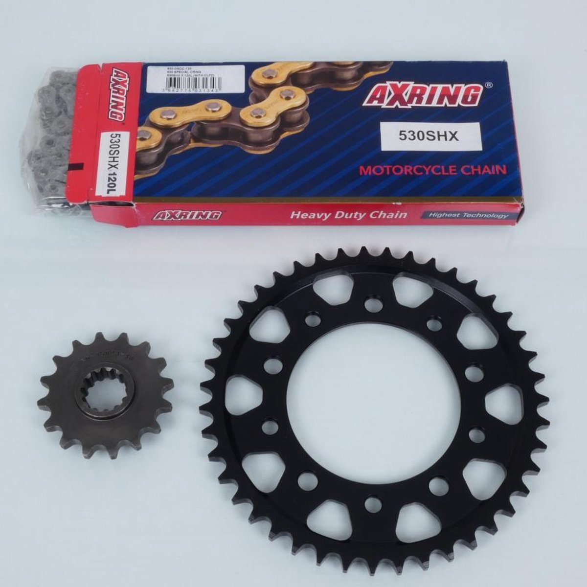axring kettingset voor motor honda 1000 cbf f 2006 tot 2011 16x43 niet 530 nieuw