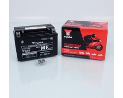 batterij sla yuasa voor scooter kymco 125 zoals euro4 2017 tot 2022 ytx9-bs / ytx9 / 12v 8.4ah nieuw