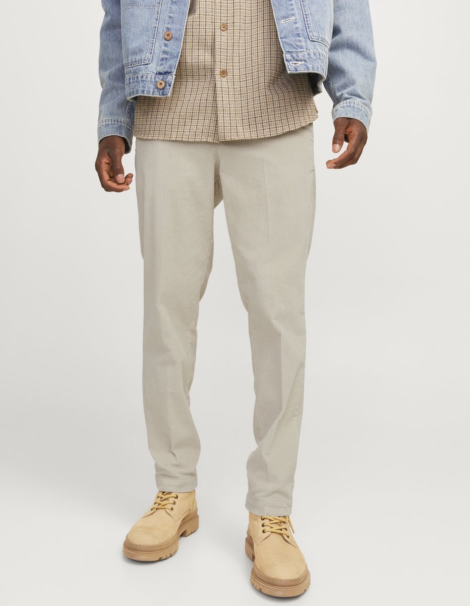 Jack & Jones Heren Chino Broek comfort/relaxed Grijs 38W / 32L Volwassenen