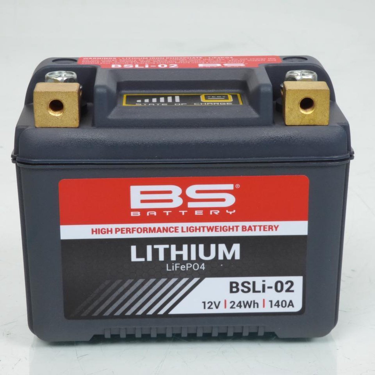 Lithiumbatterij van BS Battery voor Peugeot 50 Kisbee 4T-scooter van 2011 tot 2014 bsli-02 / lib5l / hjb5l-fp / yb5l-b / 12 V 24 Wh nieuw